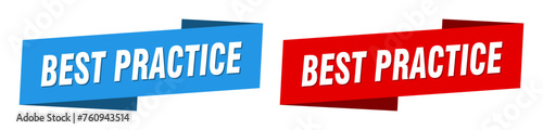 best practice banner. best practice ribbon label sign set
