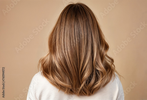 Modern Balayage Technique on Wavy Brunette Hair