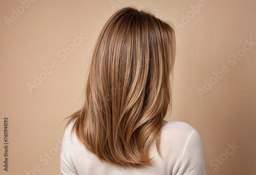 Stylish Balayage on Long Straight Female Hair © Eduardo