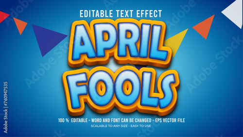 april fools editbale text effect