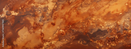 Aerial View of a Martian Landscape
