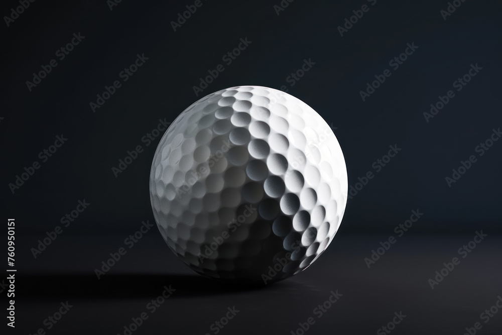close-up view of a golf ball on dark background close-up view of a golf ball on dark background