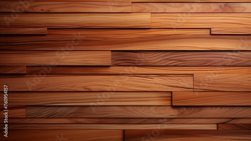Elegant Staggered Wood Design: Warm Toned Wooden Panel Texture