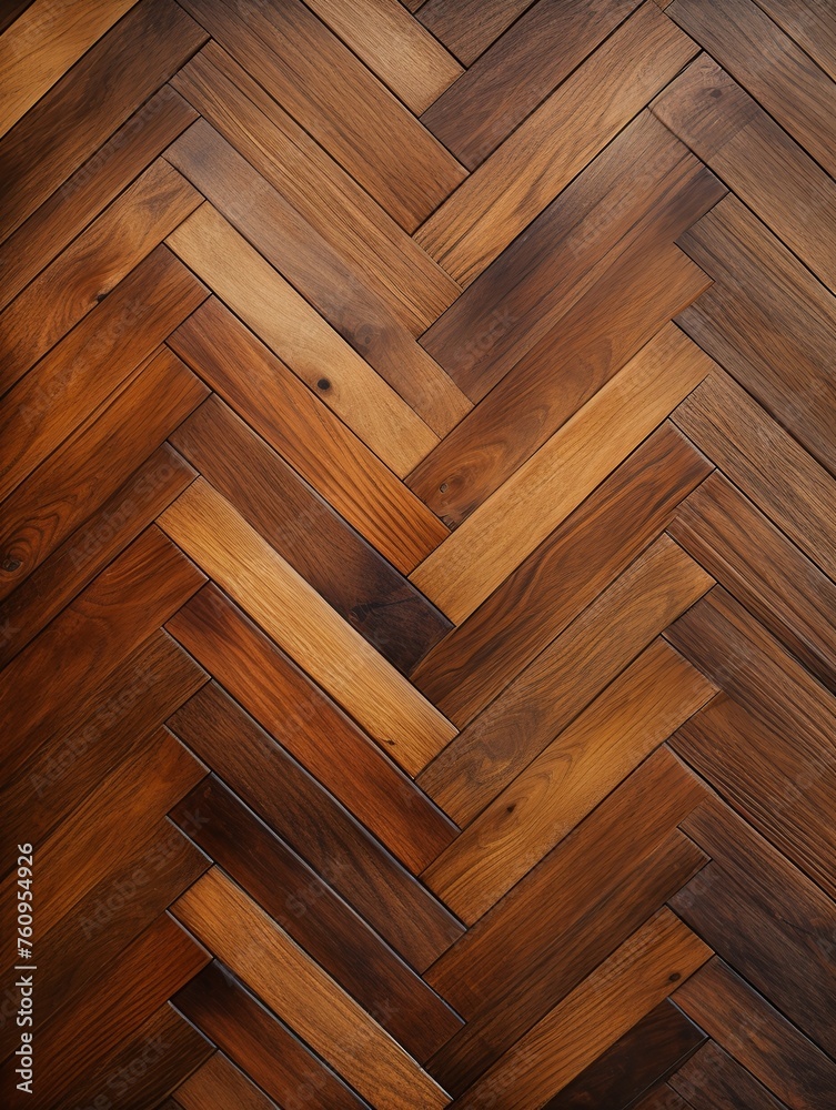 Intricate Herringbone Pattern of Polished Wood Flooring Intricate Herringbone Pattern of Polished Wood Flooring