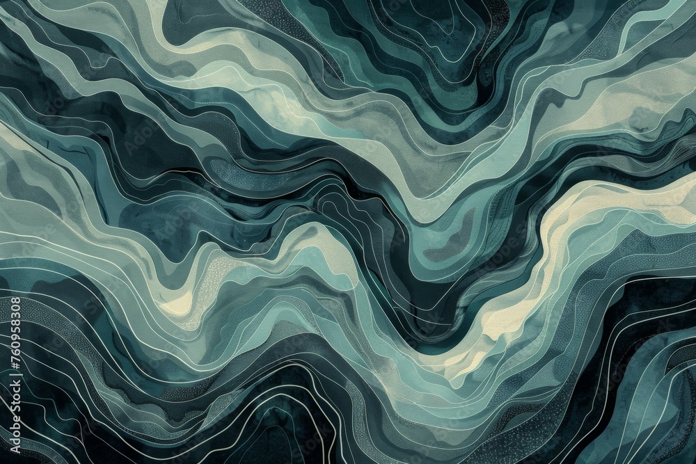 A wave with a blue and white color scheme A wave with a blue and white color scheme