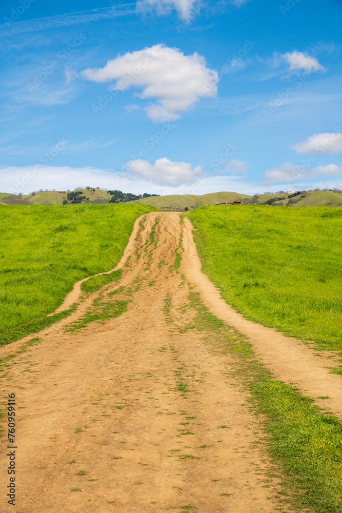 trail road on Montgomery Hill, San Jose