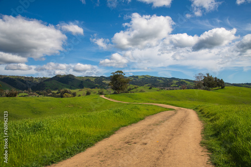 trail road on Montgomery Hill, San Jose © Sophia