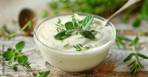 The Refreshing Combination of Fresh Yogurt and Aromatic Herbs