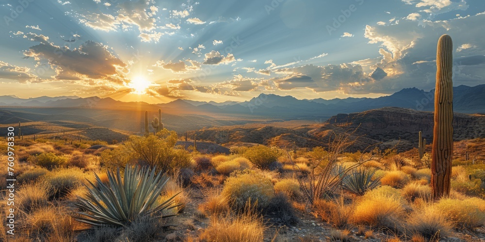 scenic landscape of the arizona in USA - obrazy, fototapety, plakaty 