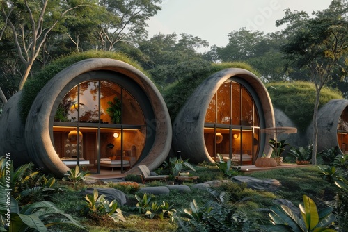 3D Blender eco-lodge run by local community sustainable tourism © Naret