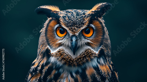 wise owl copy space. generative ai 