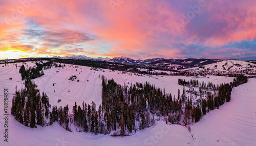 View at Western Tatra Mountains at winter