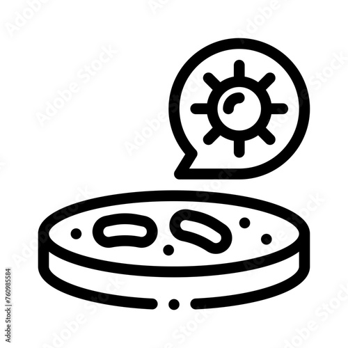 mycobacterium tuberculosis line icon