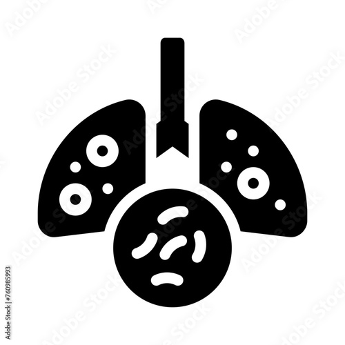 tuberculosis glyph icon