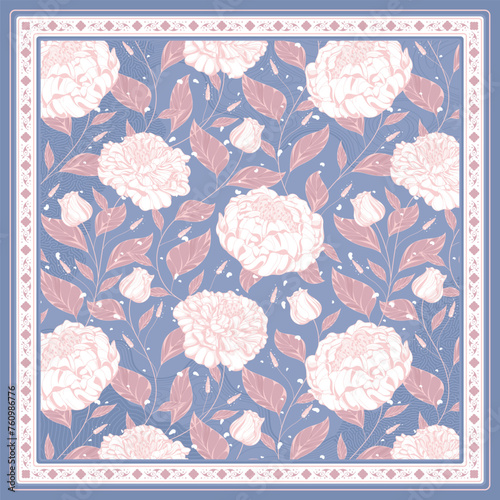 beautiful printed hijab scarf design  1
