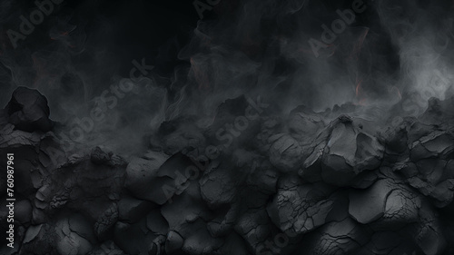 Smoldering charcoal briquettes background image photo