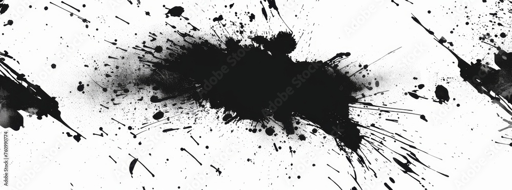 KS the black blotted pattern of an ink splat in the style KS the black blotted pattern of an ink splat in the style