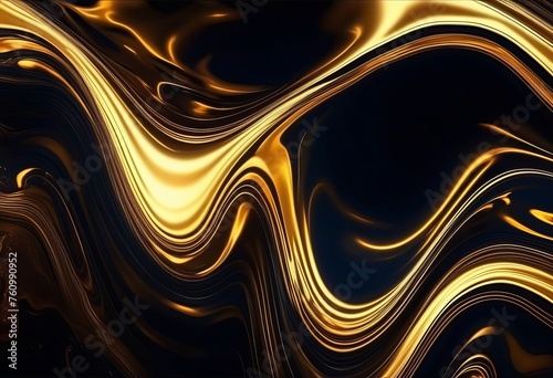 Amazing abstract black golden texture. 3d vertical banner premium royal color.