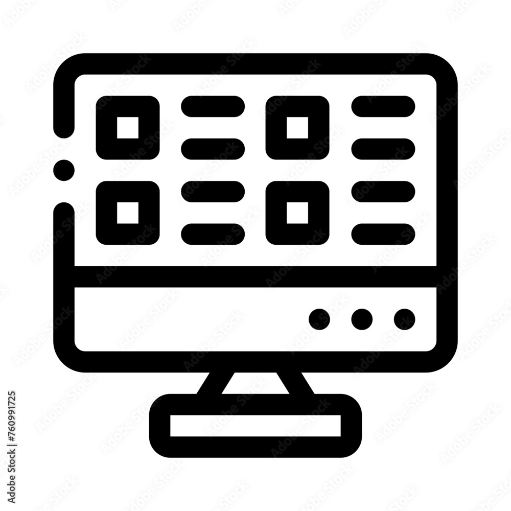 survey line icon survey line icon