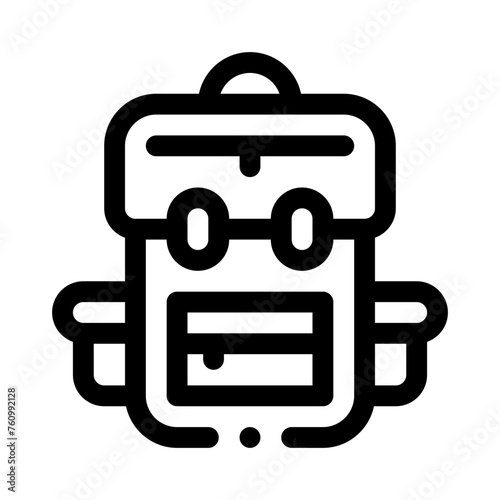 bagpack line icon