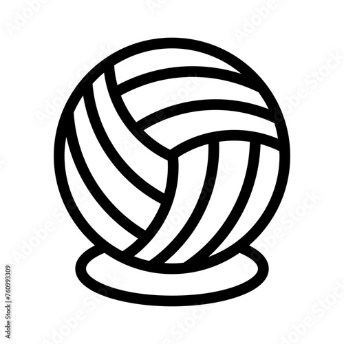 volleyball line icon