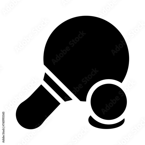 ping pong glyph icon