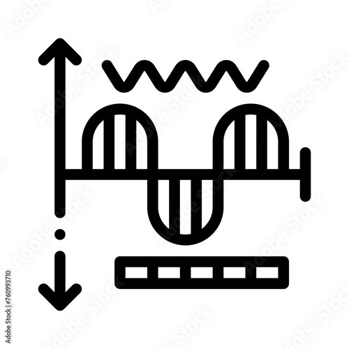Electromagnetic line icon