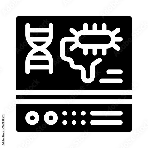 bacterium glyph icon