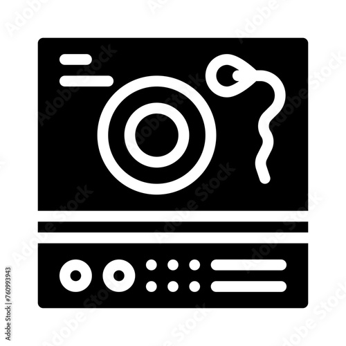 artificial fertilization glyph icon