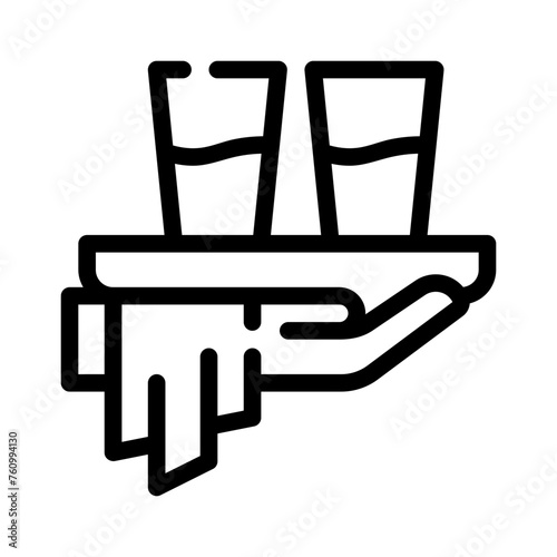 waitress line icon