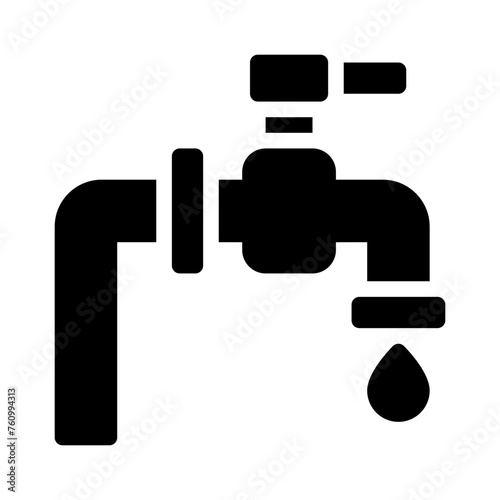 faucet glyph icon
