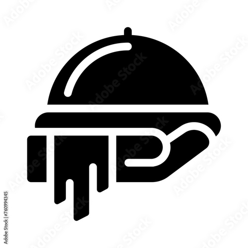 waiter glyph icon