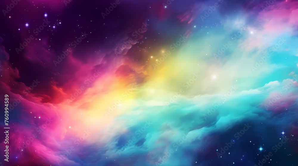 Soft rainbow colored bokeh background Soft rainbow colored bokeh background