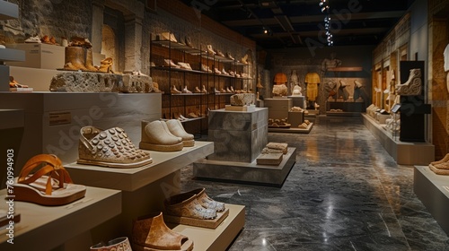 Historical Footsteps: Antique Footwear Exhibition in Museum
