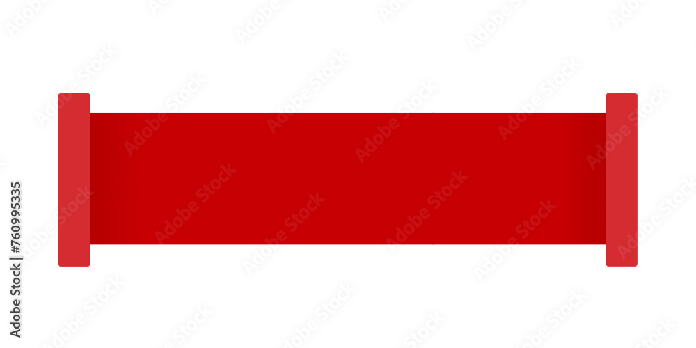 blank red scroll flat style vector illustration for text isolated on white and transparent background blank red scroll flat style vector illustration for text isolated on white and transparent background