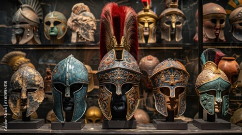 Collection of Ancient Greek Helmets © David