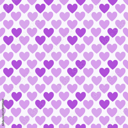 Seamless purple pattern with hearts.Love illustration