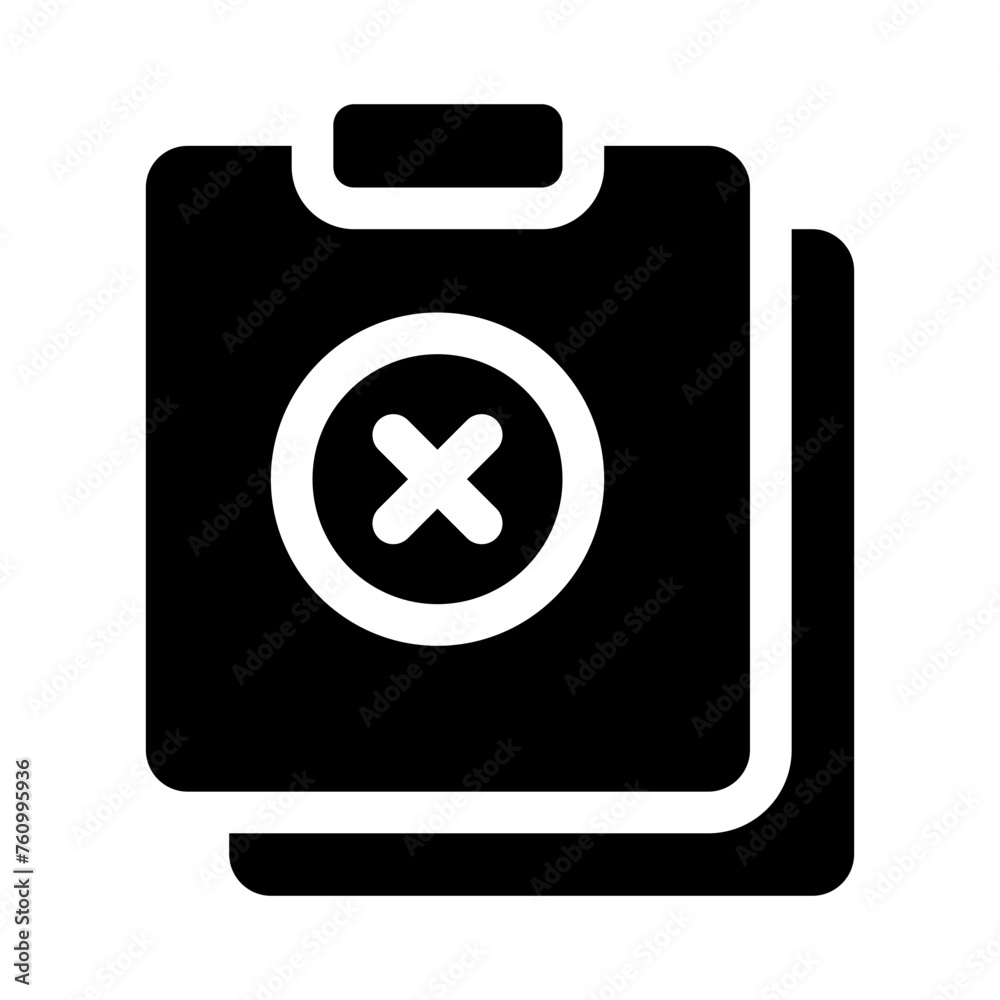 Obraz premium bad glyph icon