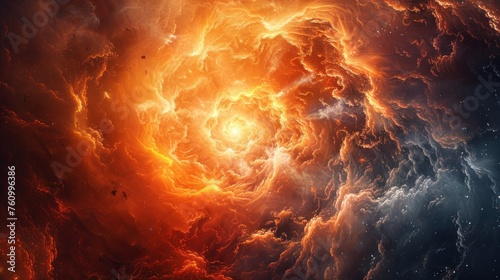 Galactic Firestorm in Outer Space