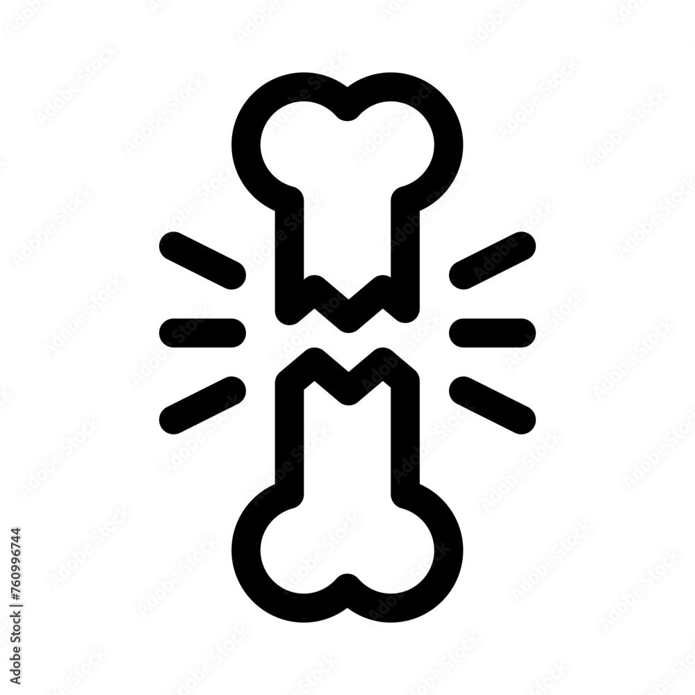 fracture line icon