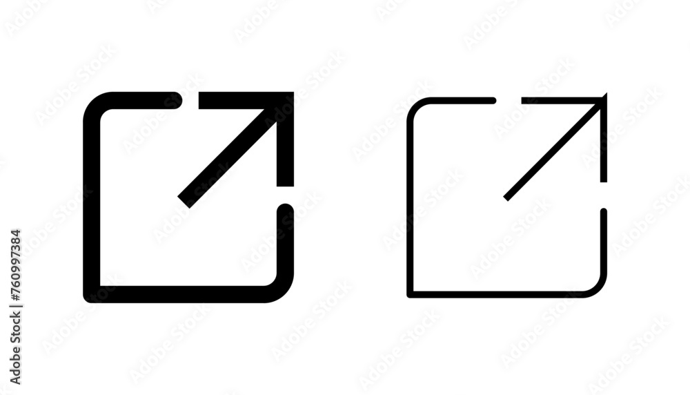 External link icon set. link icon vector. hyperlink symbol External link icon set. link icon vector. hyperlink symbol