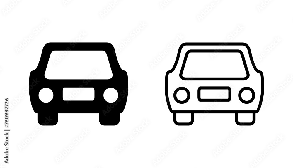 Car icon set. car vector icon. small sedan