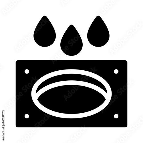 drainage glyph icon
