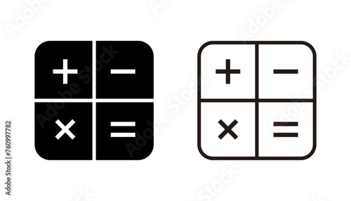 Calculator icon set. Accounting calculator icon. calculator vector