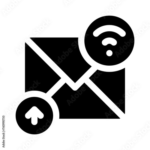 mailing glyph icon