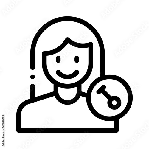 transvestite line icon