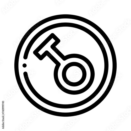 transvestite line icon