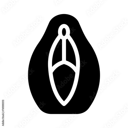 vagina glyph icon