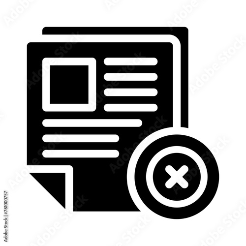 rejected glyph icon