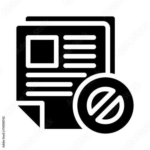 resignation glyph icon